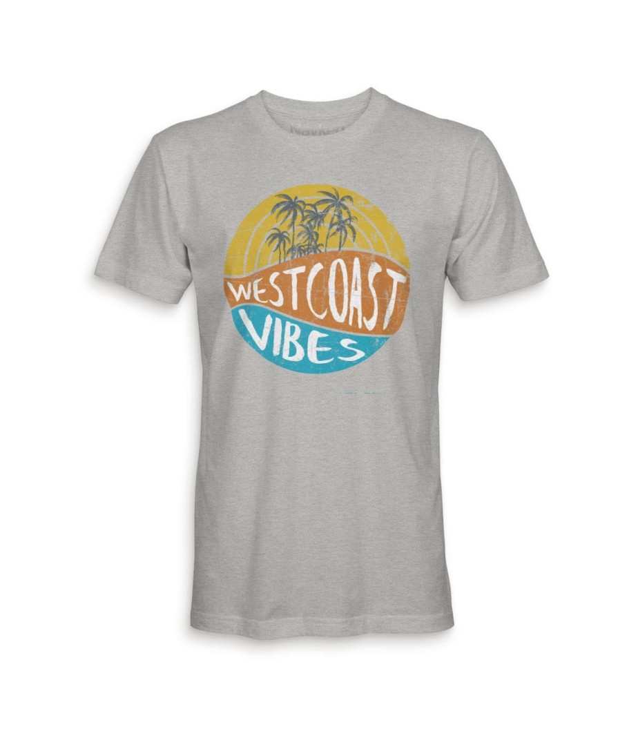 Nayked Apparel Men'S Ridiculously Soft 100% Cotton Graphic Tee | West Coast Vibes