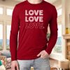 Nayked Apparel Men'S Ridiculously Soft Cotton Long Sleeve Graphic Tee | Love Love Love