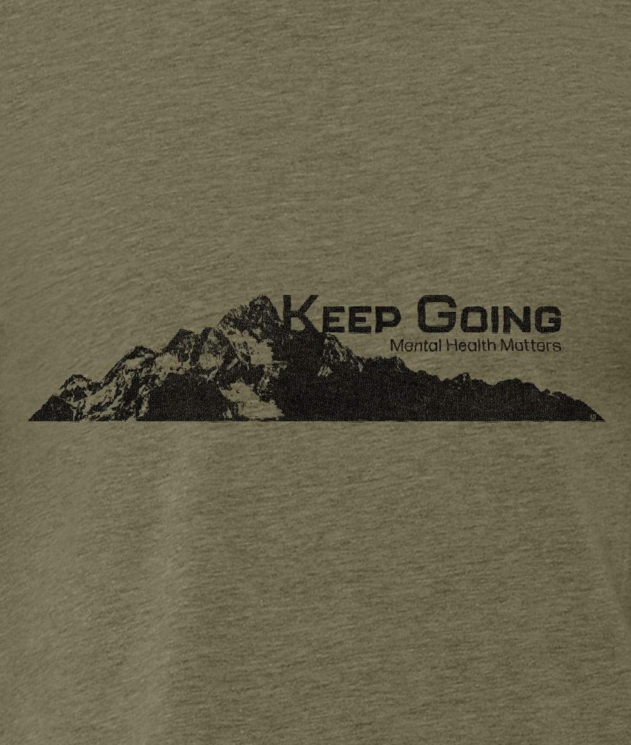 Nayked Apparel Ridiculously Soft Crew Neck Graphic T-Shirt | Keep Going Mountain View