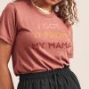 Nayked Apparel Ridiculously Soft Heather Sueded Graphic Tee | I Got It From My Mama