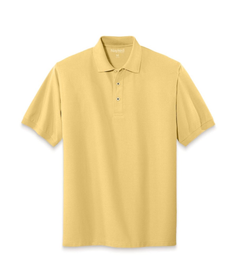 Nayked Apparel Men'S Soft Big Pique Polo Shirt