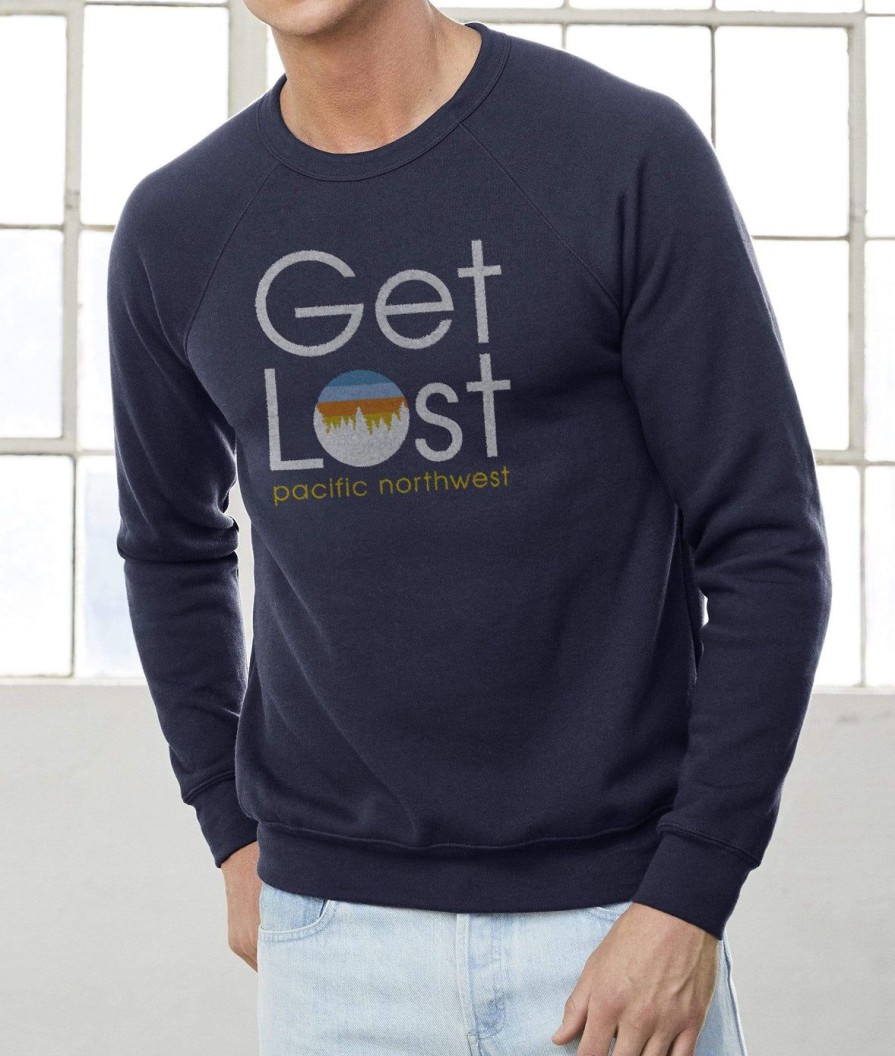 Nayked Apparel Men'S Ridiculously Soft Fleece Pullover Graphic Sweatshirt | Get Lost