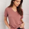 Nayked Apparel Women'S Ridiculously Soft Relaxed Fit V-Neck T-Shirt