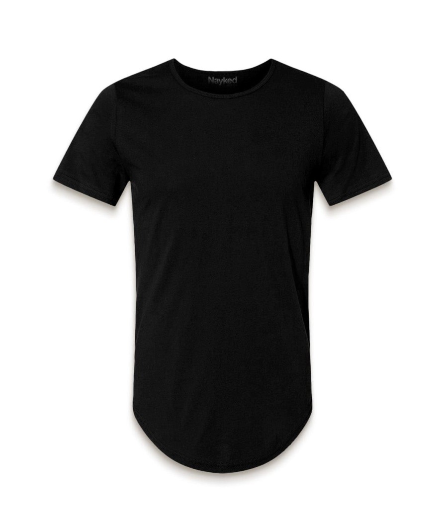 Nayked Apparel Men'S Ridiculously Soft Curved Hem Urban T-Shirt