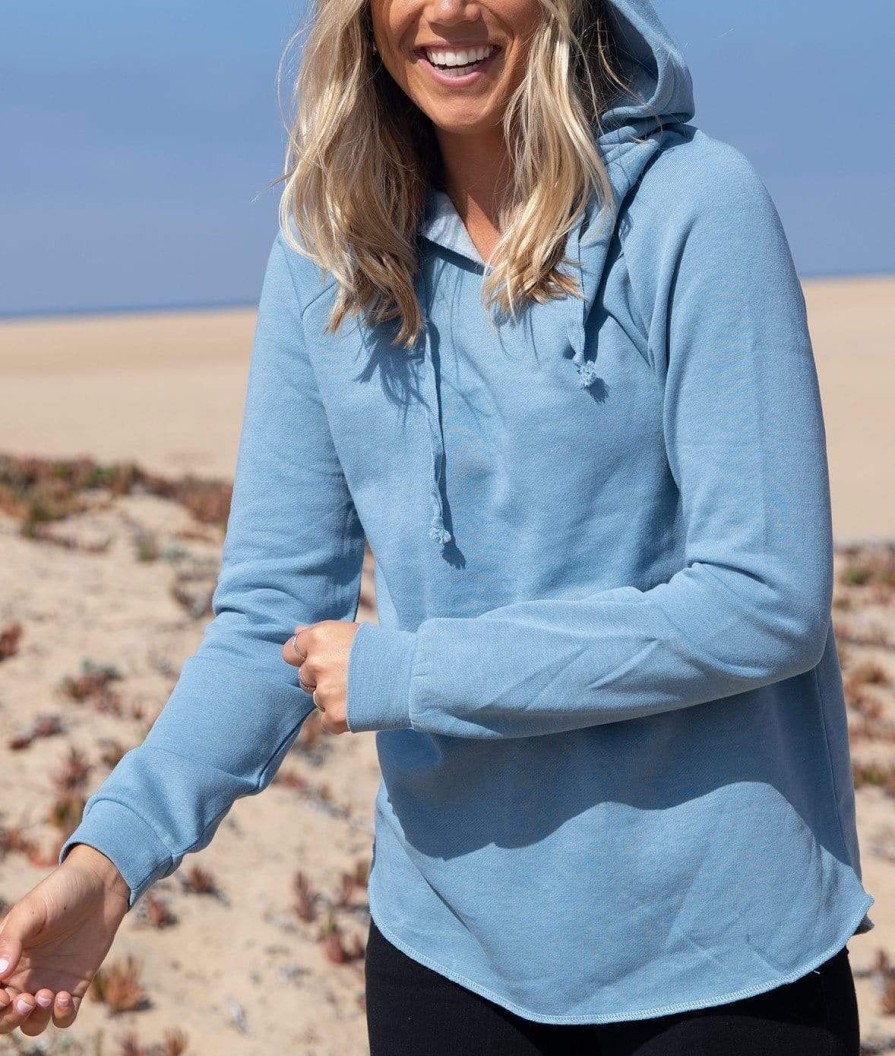 Nayked Apparel Women'S California Wave Wash Hoodie