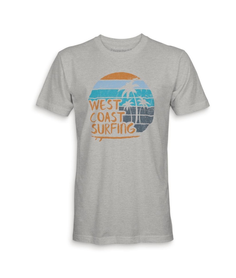 Nayked Apparel Men'S Ridiculously Soft 100% Cotton Graphic Tee | West Coast Surfing