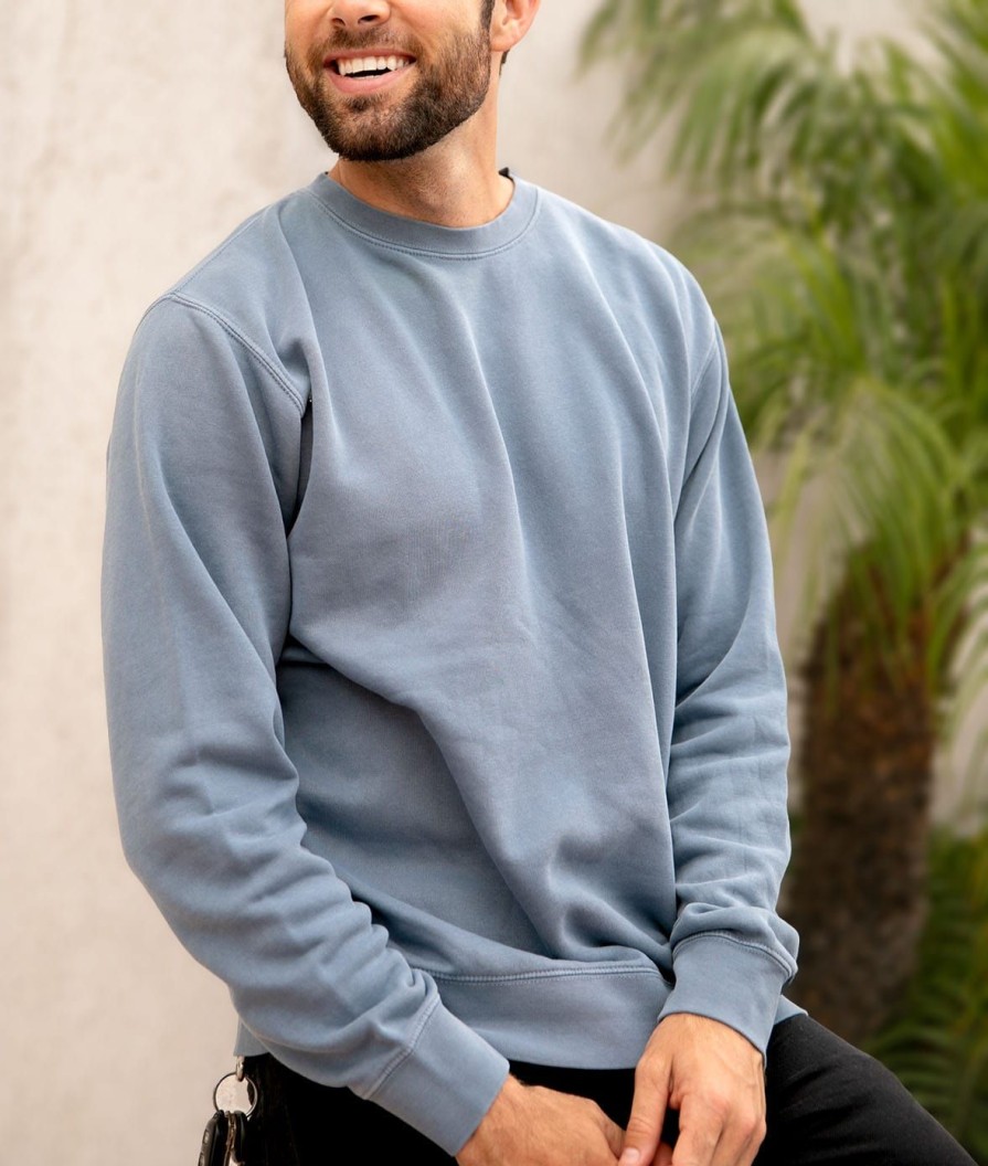 Nayked Apparel Men'S Ridiculously Soft Pigment-Dyed Sweatshirt