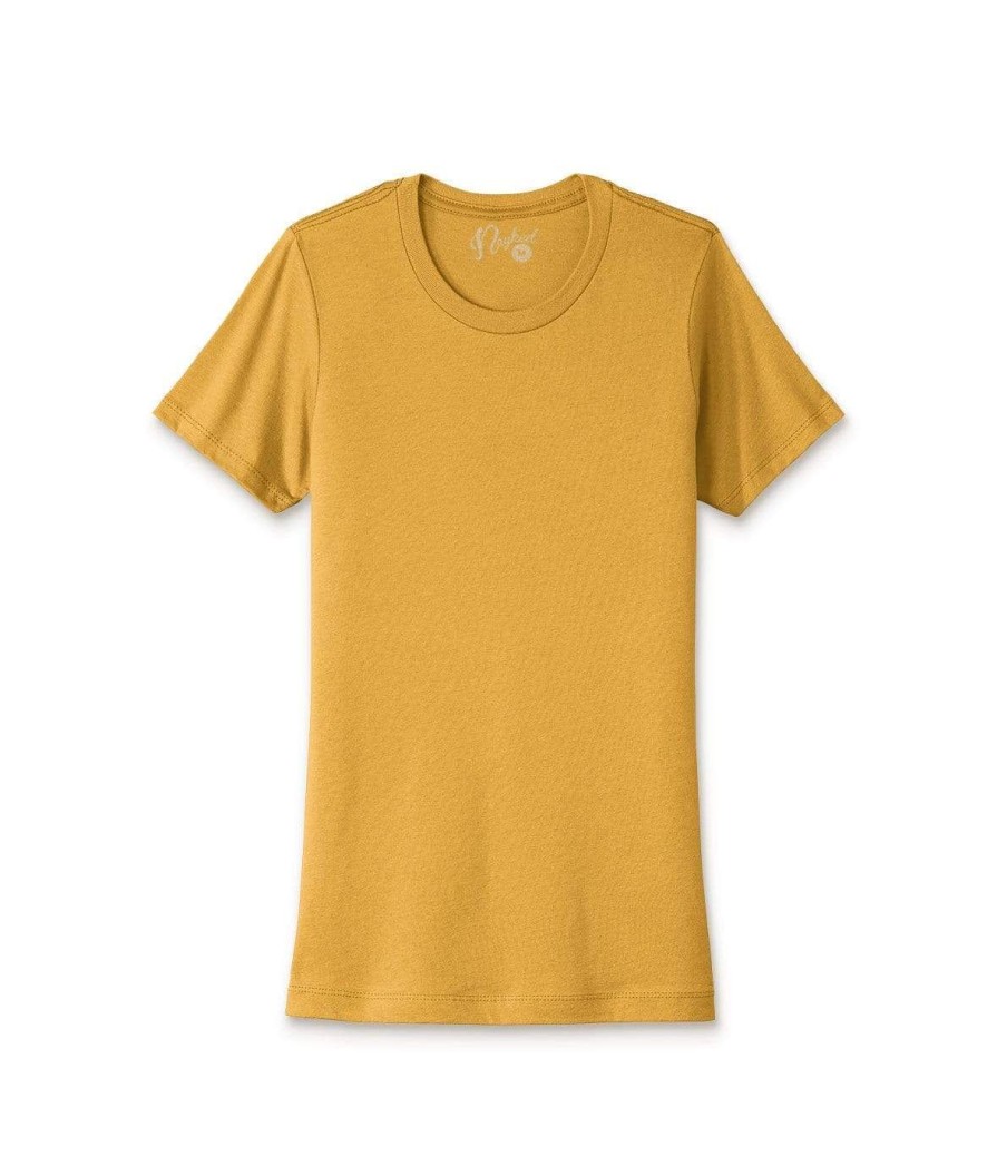 Nayked Apparel Women'S Ridiculously Soft Boyfriend Crew T-Shirt | New Arrival Colors