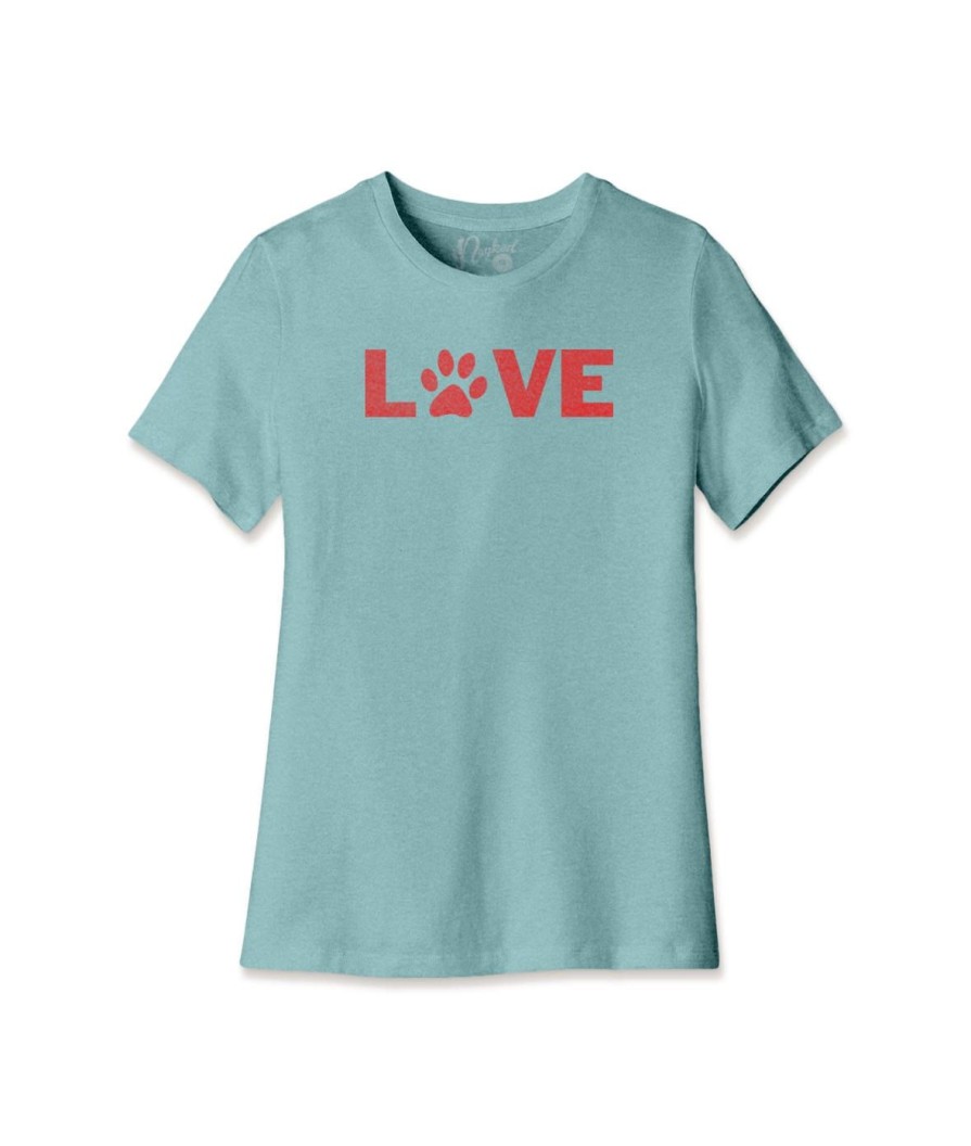 Nayked Apparel Women'S Ridiculously Soft Midweight Relaxed Valentine'S Day Graphic T-Shirt | Love My Pet