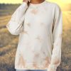 Nayked Apparel Women'S Ridiculously Soft Oversized Tie-Dyed Pullover Sweatshirt