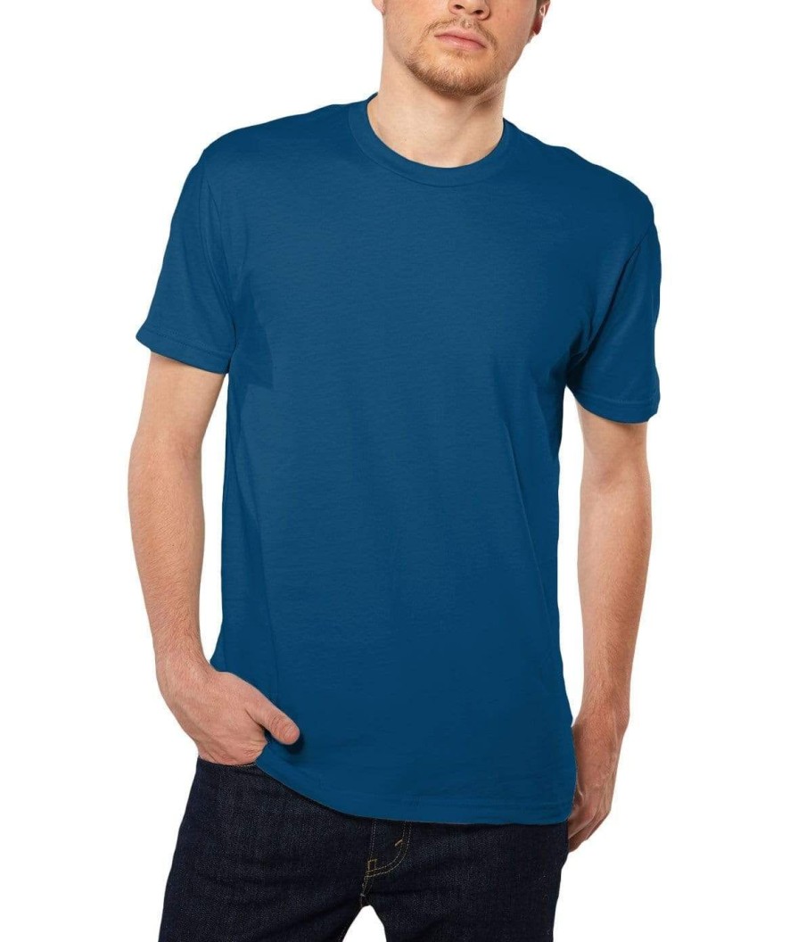 Nayked Apparel Men'S Ridiculously Soft Short Sleeve Crew Neck 100% Cotton T-Shirt | Classic