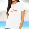 Nayked Apparel Women'S Ridiculously Soft Lightweight Graphic Tee | Pink Flamingos