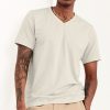 Nayked Apparel Men'S Classic Cotton Short Sleeve V-Neck T-Shirt