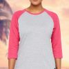 Nayked Apparel Women'S Ridiculously Soft Midweight Baseball Tee