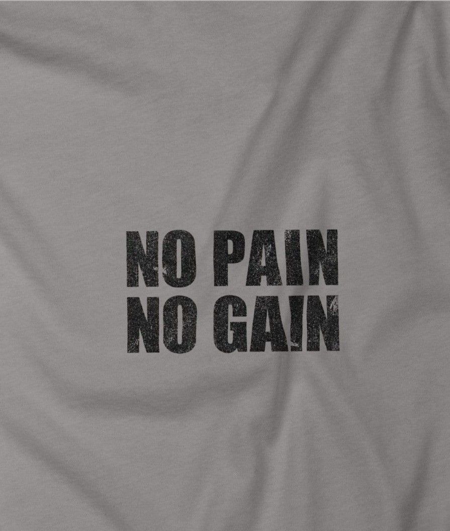 Nayked Apparel Men'S Ridiculously Soft Lightweight Graphic Tee | No Pain No Gain