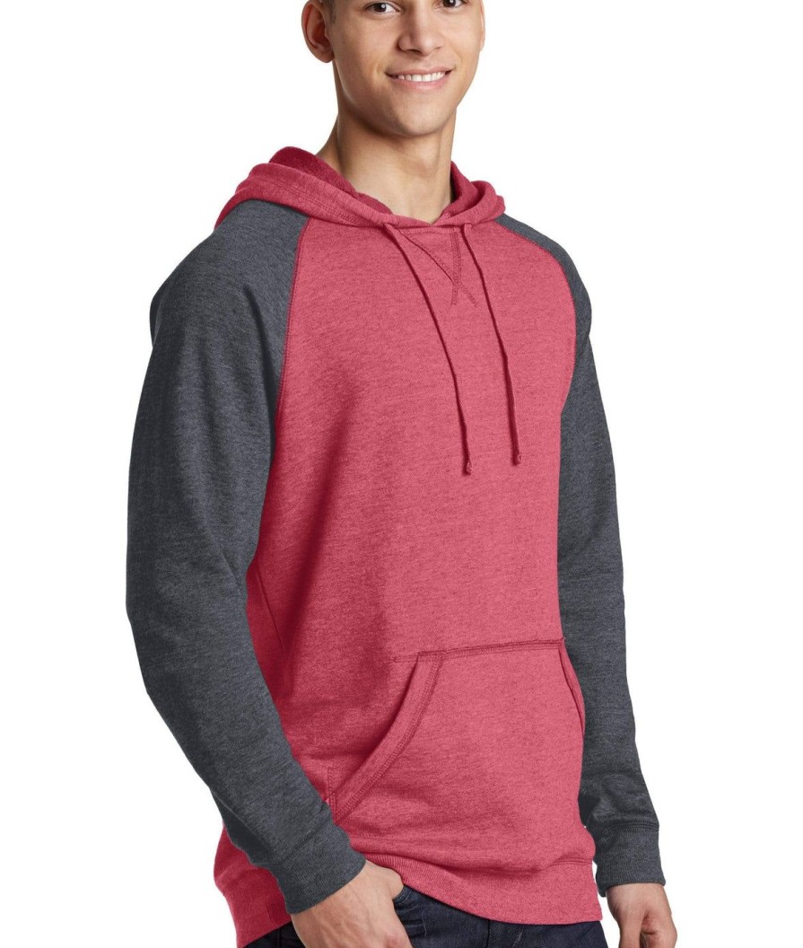 Nayked Apparel Men'S Ridiculously Soft Big Fleece Raglan Hoodie