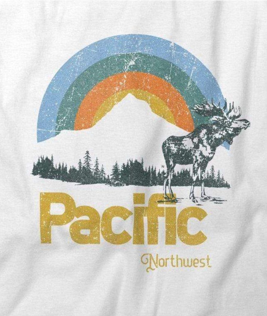 Nayked Apparel Men'S Ridiculously Soft Big Graphic T-Shirt | Pacific Northwest