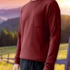 Nayked Apparel Men'S Long Sleeve Ottoman Rib Knit Textured Fabric Tee/Discontinued