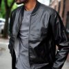 Nayked Apparel Vegan Leather Recycled Bomber Jacket