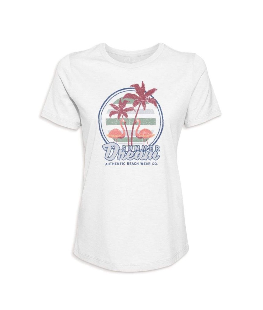 Nayked Apparel Women'S Ridiculously Soft 100% Cotton Graphic Tee | Summer Dream