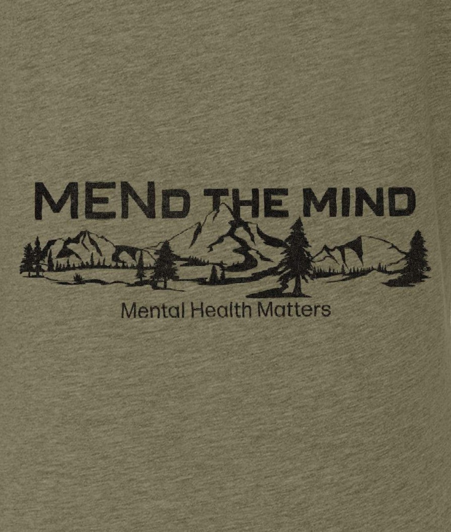 Nayked Apparel Ridiculously Soft Big Graphic T-Shirt | Mend The Mind-Landscape