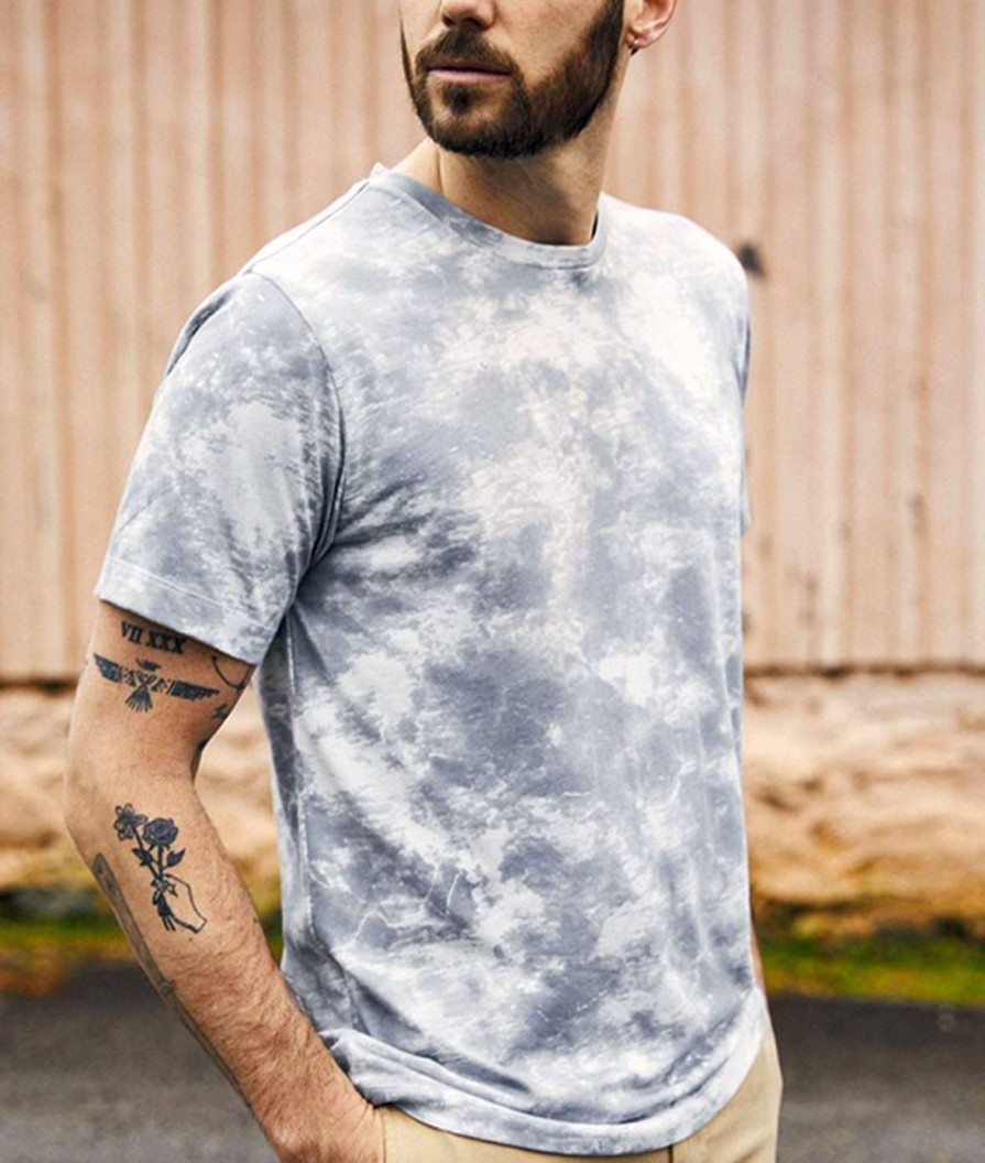 Nayked Apparel Men'S Soft Tie Dye Recycled Short Sleeve T-Shirt