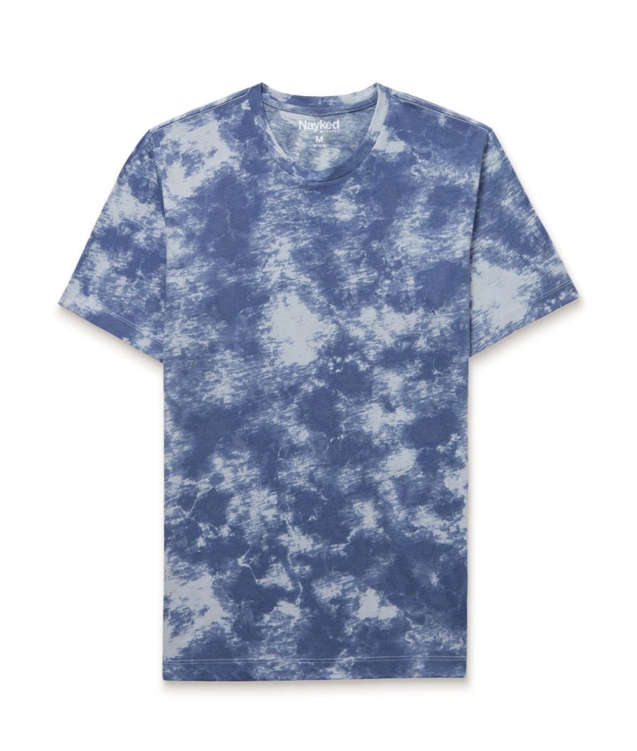 Nayked Apparel Men'S Soft Tie Dye Recycled Short Sleeve T-Shirt